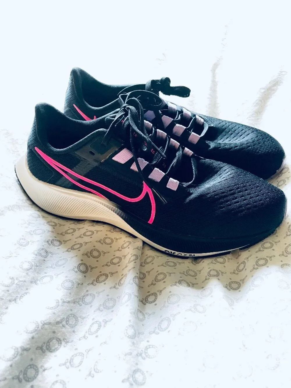 Nike Air Zoom Pegasus Black/Lilac/Pink CW7358-003 Women's Running Shoes Sz 8
